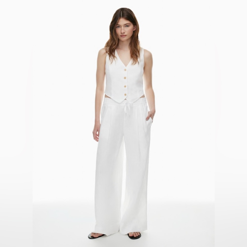 Wilfred Globe Linen Pants - White